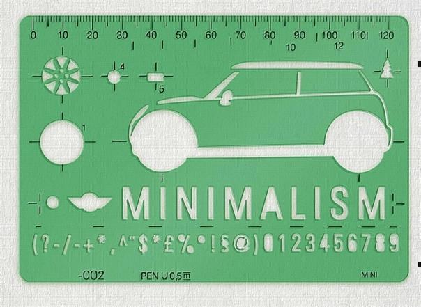 MINI Kalender 2010 - MINIMALISM Schablone 